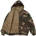 Supreme Dickies Quilted Lined Zip Up Hooded Sweatshirt - Woodland Camo (front)