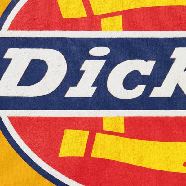 Supreme Dickies Raglan L/S Top - Gold (front)