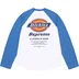 Supreme Dickies Raglan L/S Top - White (front)