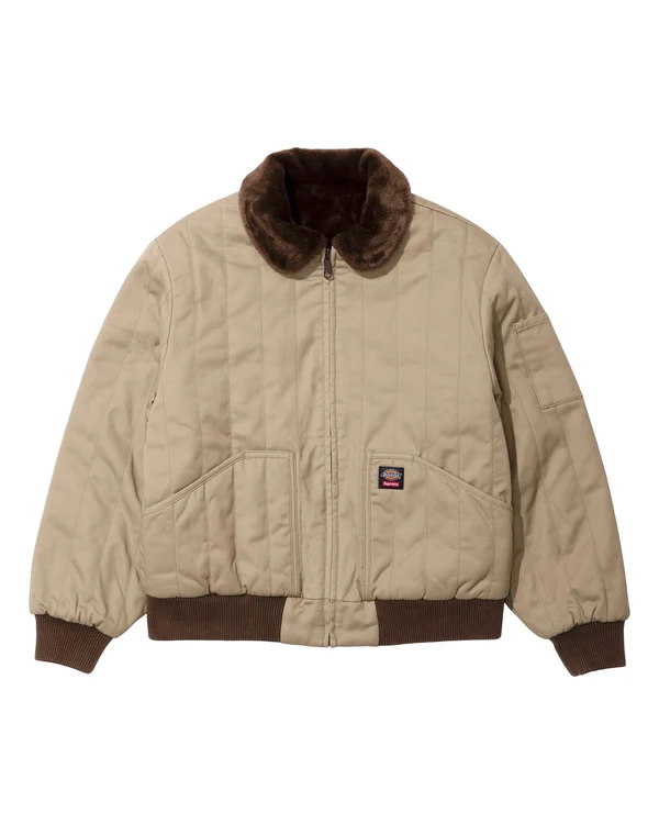 Supreme Dickies Reversible Quilted Faux Fur Work Jacket - Product Image
