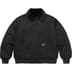 Supreme Dickies Reversible Quilted Faux Fur Work Jacket - Black (front)