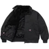 Supreme Dickies Reversible Quilted Faux Fur Work Jacket - Black (front)