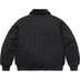 Supreme Dickies Reversible Quilted Faux Fur Work Jacket - Black (front)