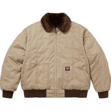 Supreme Dickies Reversible Quilted Faux Fur Work Jacket