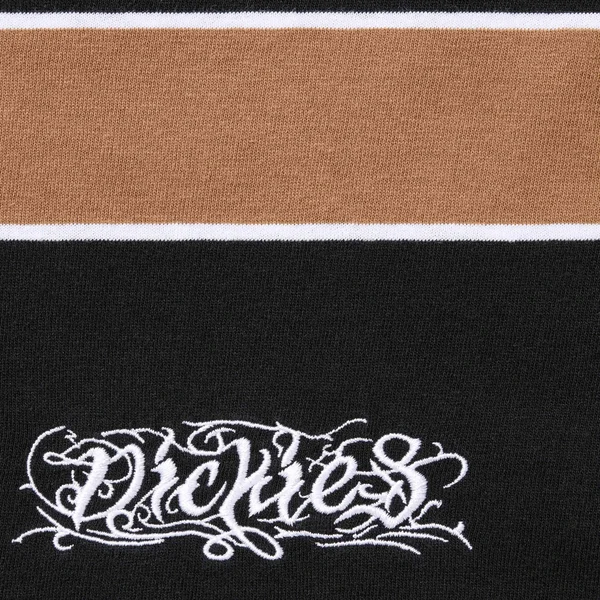 Supreme Dickies Thermal Polo - Black (front)