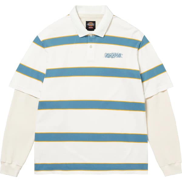 Supreme Dickies Thermal Polo - White (front)