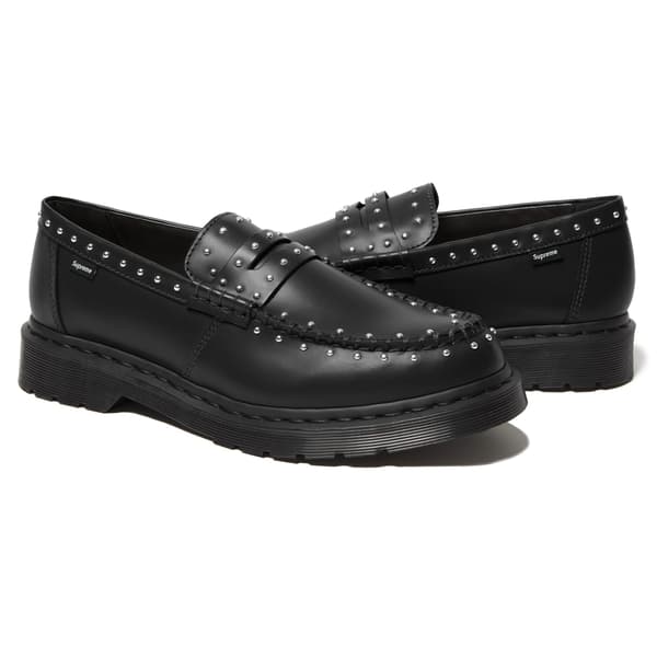 Supreme Dr. Martens Studded Penton Loafer - Black (front)
