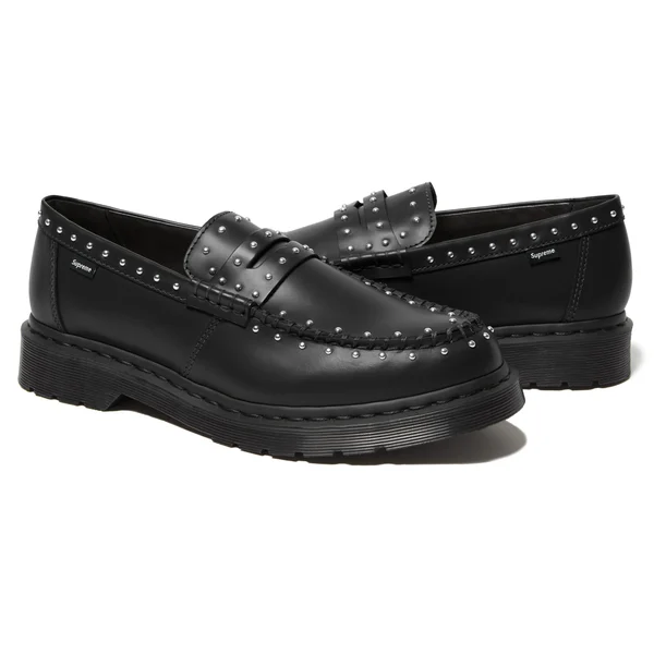 Supreme Dr. Martens Studded Penton Loafer - Black (front)