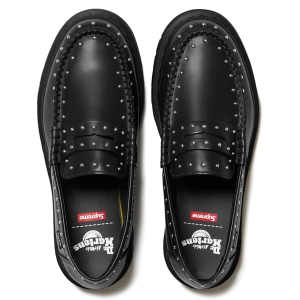 Supreme Dr. Martens Studded Penton Loafer - Black (front)