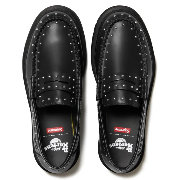 Supreme Dr. Martens Studded Penton Loafer - Black (front)