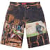 Supreme Ernie Barnes Baggy Denim Short - Pool Hall (front)
