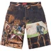 Supreme Ernie Barnes Baggy Denim Short - Pool Hall (front)