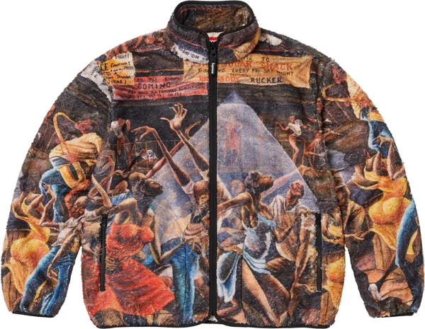 Supreme Ernie Barnes Fleece Jacket - Multicolor (front)