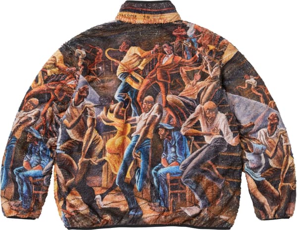 Supreme Ernie Barnes Fleece Jacket - Multicolor (front)