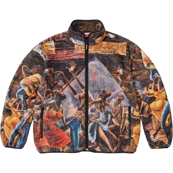 Supreme Ernie Barnes Fleece Jacket - Multicolor (front)