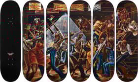 Supreme Ernie Barnes Skateboard (Set of 5) 8.375” x 32.5”