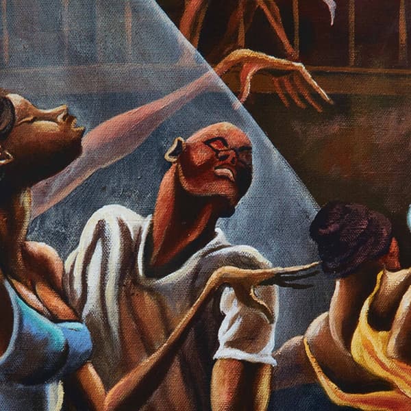 Supreme Ernie Barnes Skateboard (Set of 5) - 8.375” x 32.5” (front)