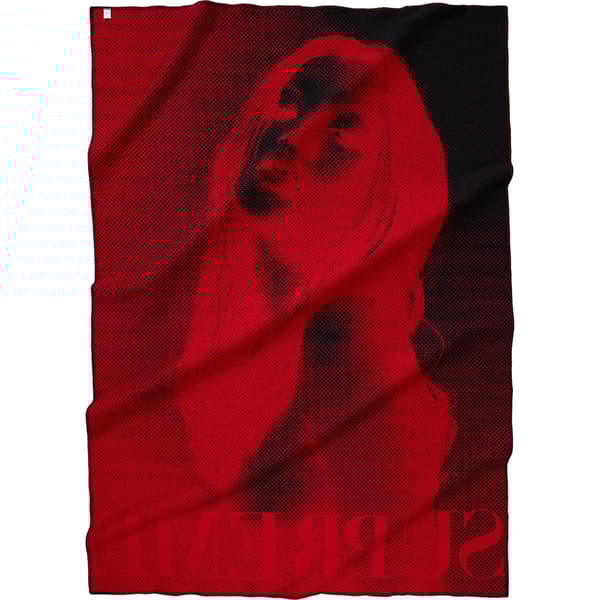 Supreme Faribault Woolen Mill Kate Moss Throw Blanket - Red (front)