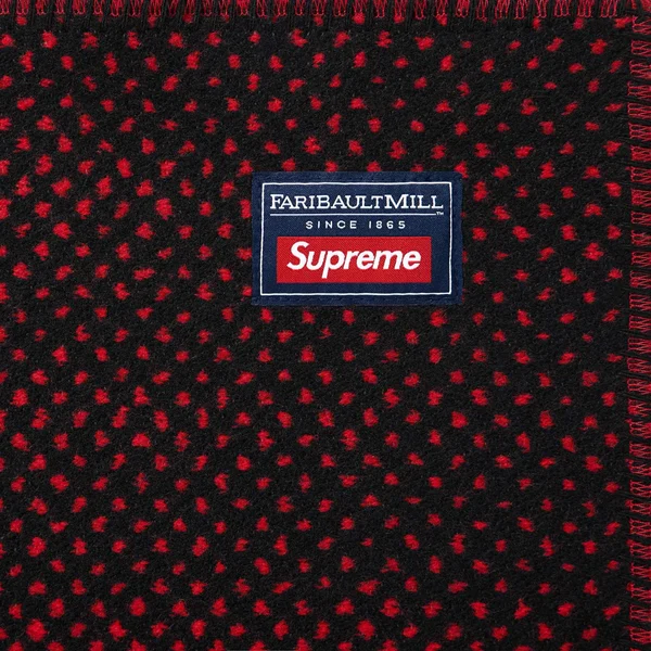 Supreme Faribault Woolen Mill Kate Moss Throw Blanket - Red (front)