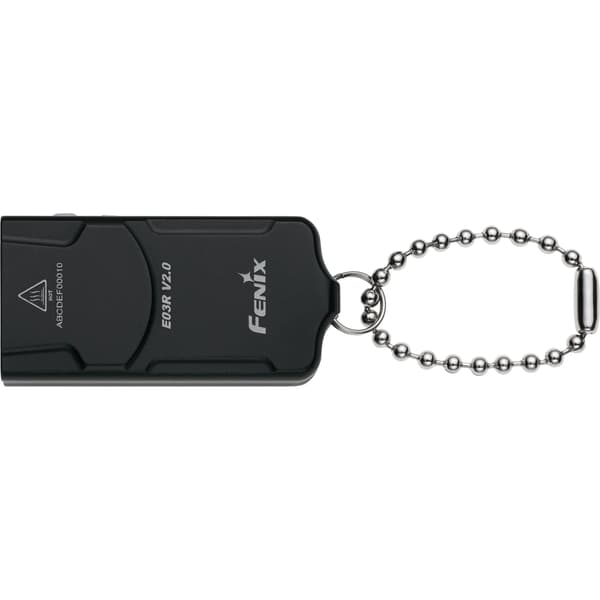 Supreme Fenix E03R Flashlight Keychain - Black (front)