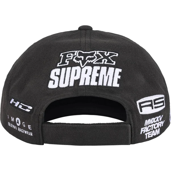 Supreme Fox Racing 6-Panel - Black (front)