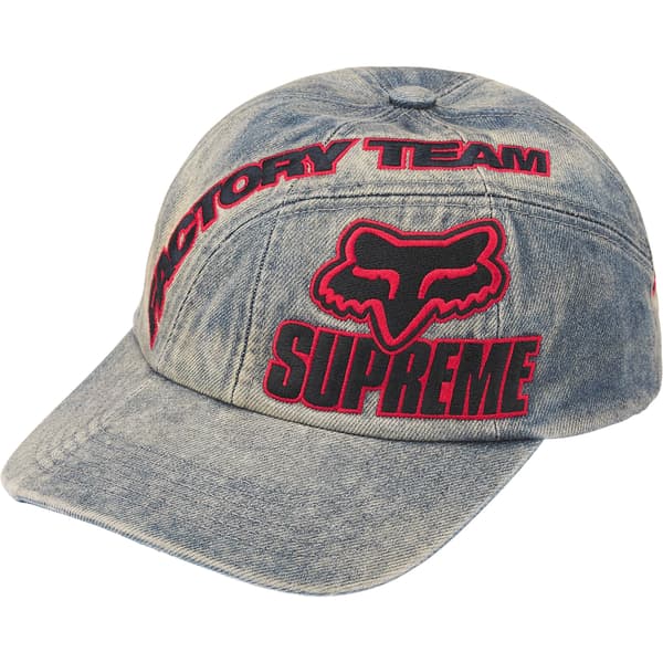 Supreme Fox Racing 6-Panel - Denim (front)