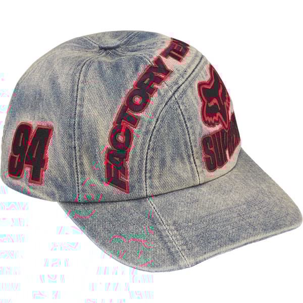 Supreme Fox Racing 6-Panel - Denim (front)