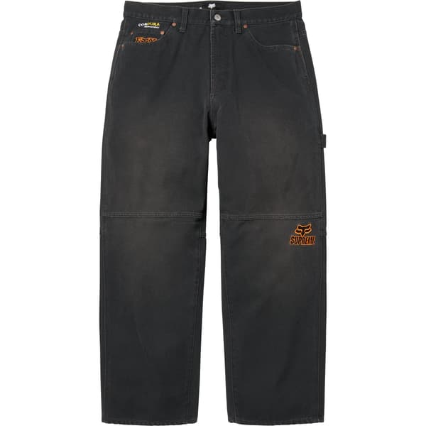 Supreme Fox Racing Cordura Baggy Jean - Black (front)