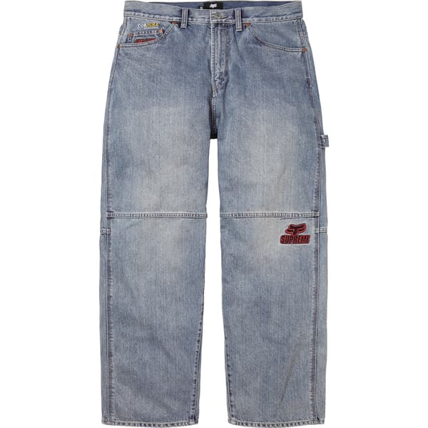 Supreme Fox Racing Cordura Baggy Jean - Denim (front)