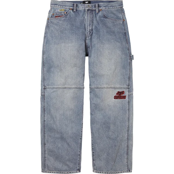 Supreme Fox Racing Cordura Baggy Jean - Denim (front)