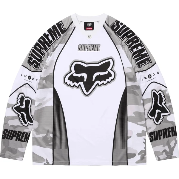 Supreme Fox Racing DMX Jersey - Snow Camo (front)