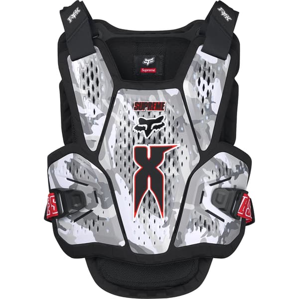 Supreme Fox Racing DMX Raceframe Impact Chest Guard - Snow Camo (front)