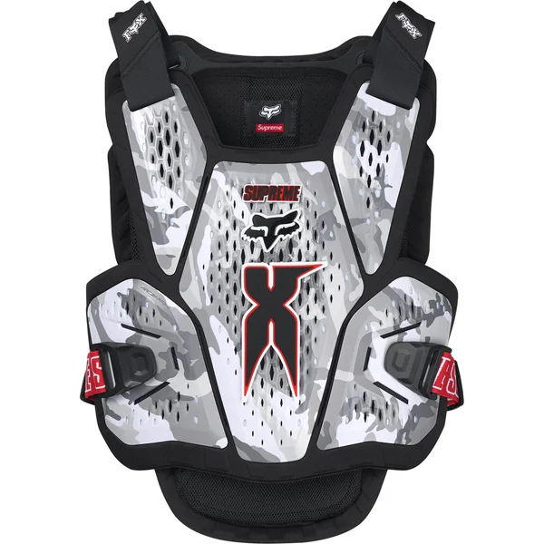 Supreme Fox Racing DMX Raceframe Impact Chest Guard - Snow Camo (front)