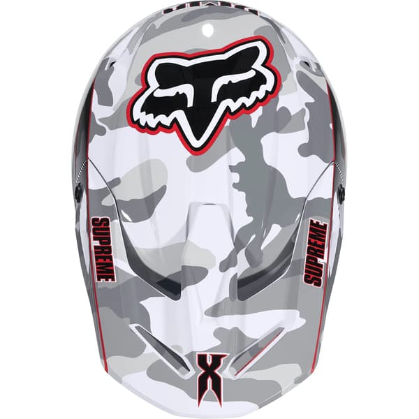Supreme Fox Racing DMX V1 Helmet - Snow Camo (front)