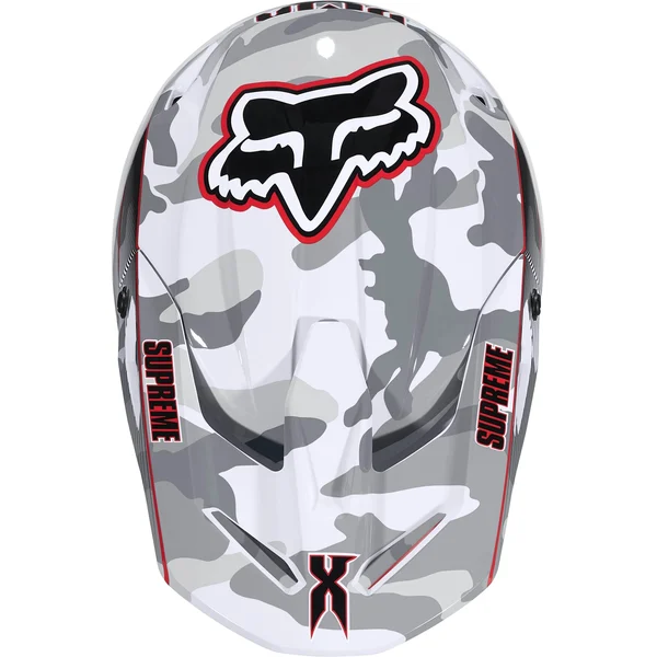 Supreme Fox Racing DMX V1 Helmet - Snow Camo (front)
