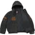 Supreme Fox Racing Hooded Work Jacket - Black (front)