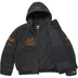 Supreme Fox Racing Hooded Work Jacket - Black (front)