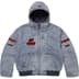 Supreme Fox Racing Hooded Work Jacket - Denim (front)