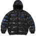 Supreme Fox Racing Shiny Down Puffer Jacket - Black (front)