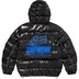 Supreme Fox Racing Shiny Down Puffer Jacket - Black (front)