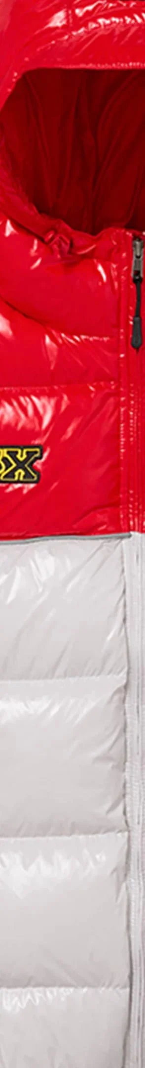 Supreme Fox Racing Shiny Down Puffer Jacket - White (front)