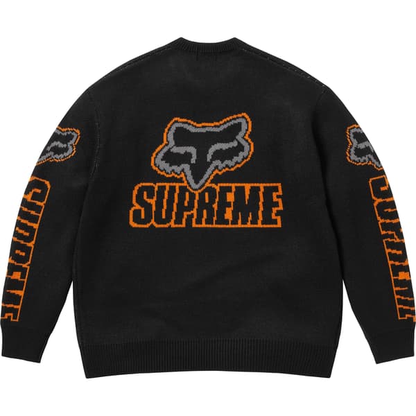 Supreme Fox Racing Sweater - Black (front)
