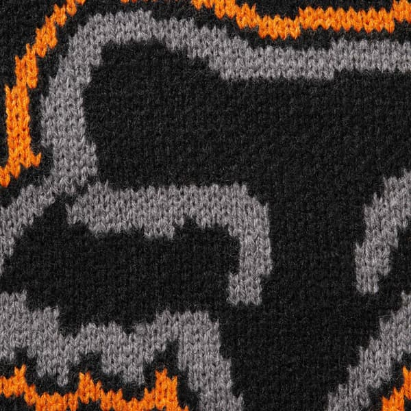 Supreme Fox Racing Sweater - Black (front)