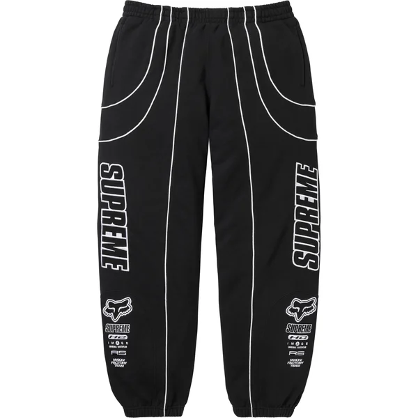 Supreme Fox Racing Sweatpant - Black (front)