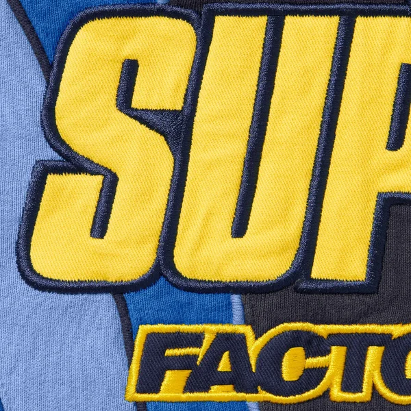 Supreme Fox Racing Zip Up Hooded Sweatshirt - Navy (front)