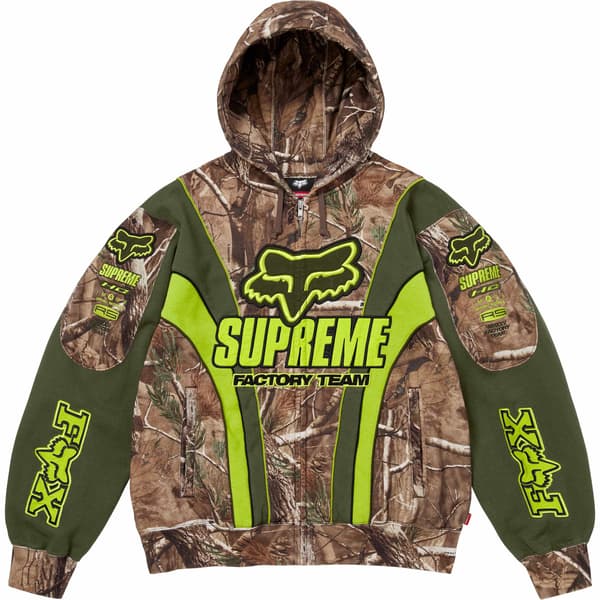 Supreme Fox Racing Zip Up Hooded Sweatshirt - Realtree® AP Camo (front)
