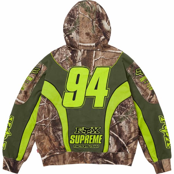 Supreme Fox Racing Zip Up Hooded Sweatshirt - Realtree® AP Camo (front)