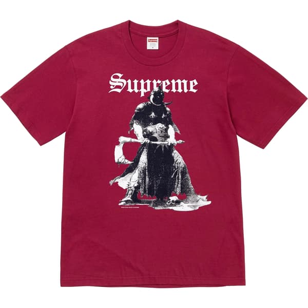 Supreme Frank Frazetta Destruction Tee - Cardinal (front)