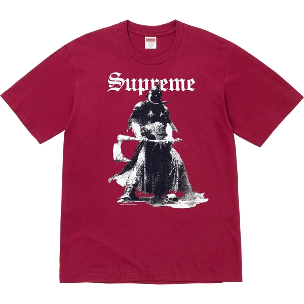 Supreme Frank Frazetta Destruction Tee - Cardinal (front)