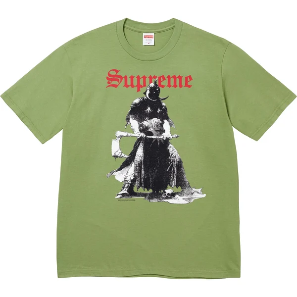 Supreme Frank Frazetta Destruction Tee - Moss (front)